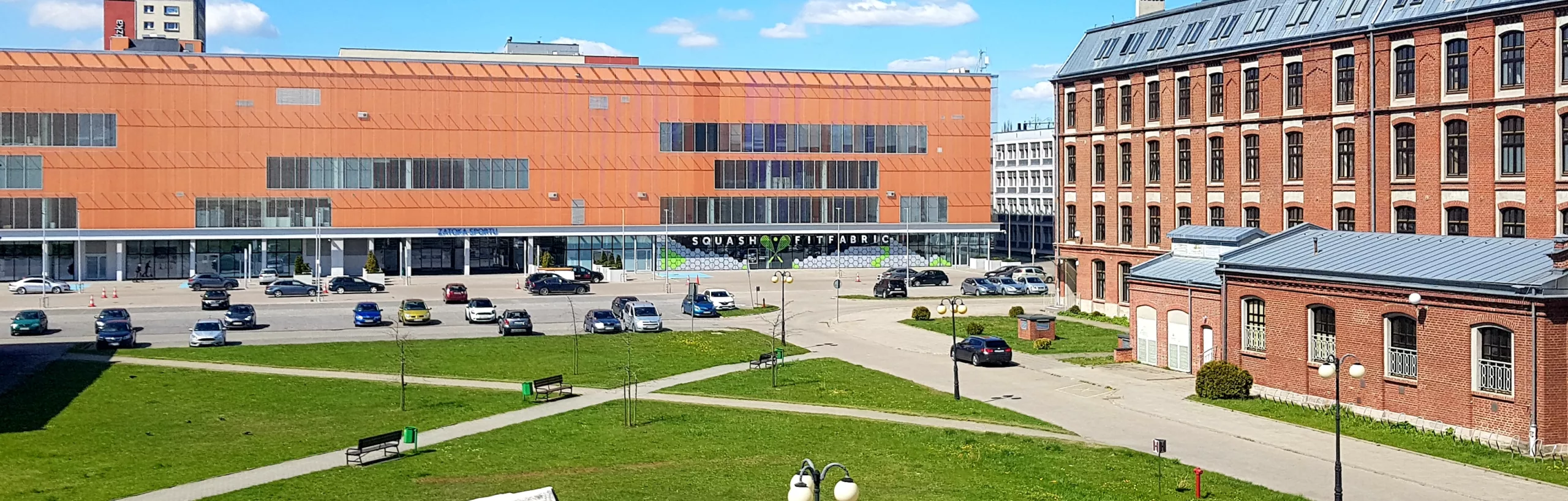 Kampus B widoczny z lotu ptaka.