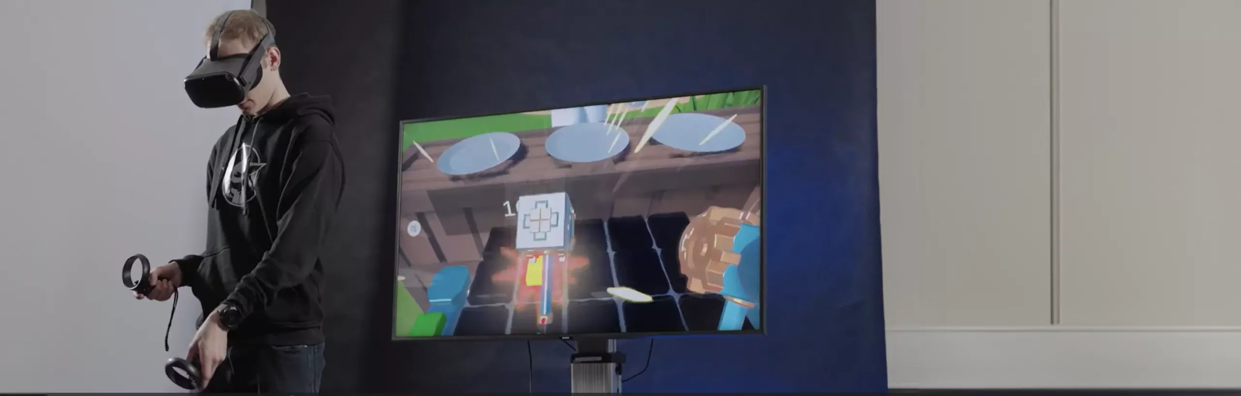 Student tworzy grę komputerową.